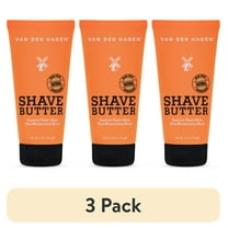 (3 pack) Van der Hagen Shave Butter Beard Shaving Cream, for All Skin Types, formulated with Natural Oils, 6 oz (Men)