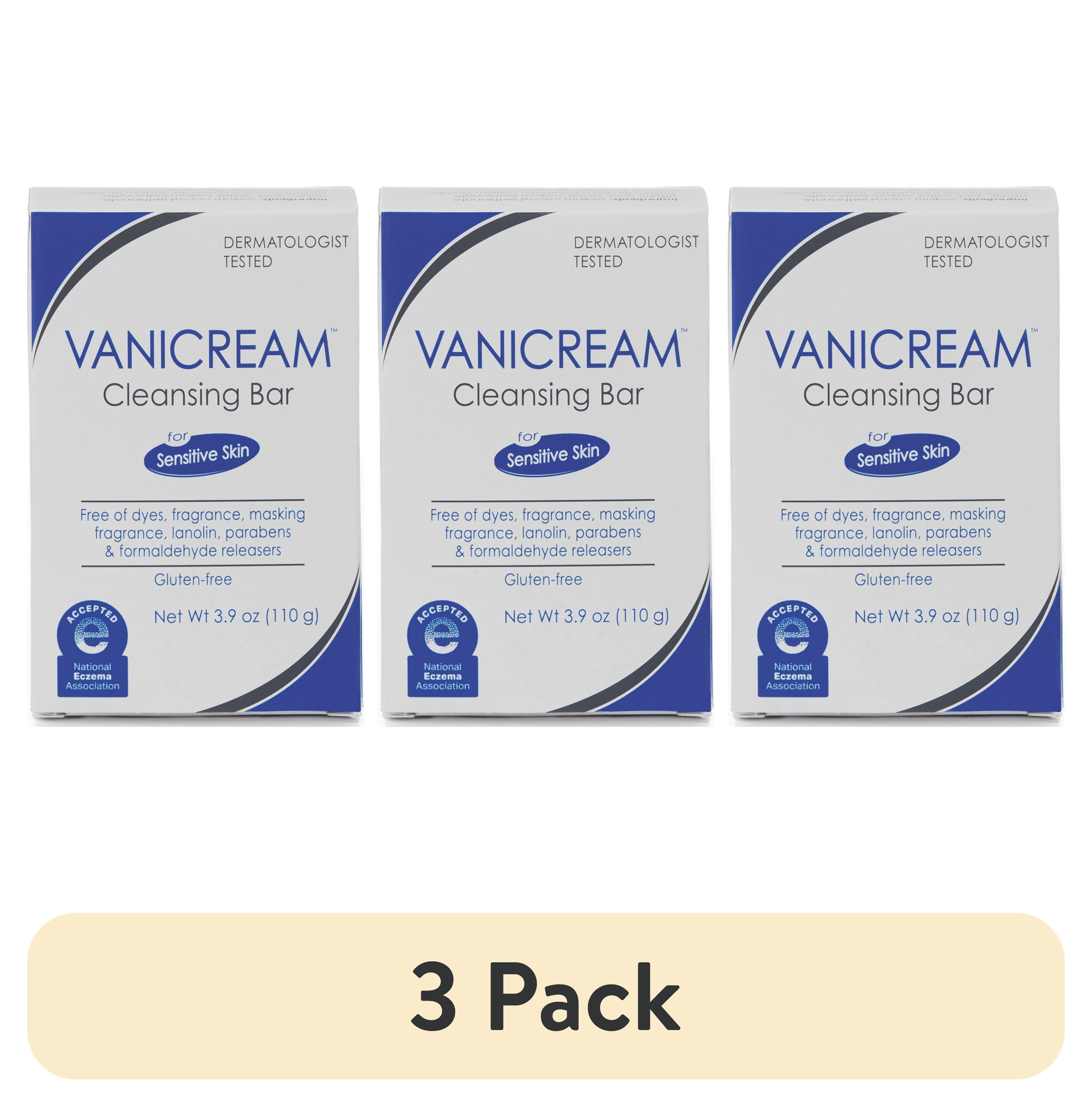 (3 pack) Vanicream Cleansing Bar for Sensitive Skin - 3.9 oz