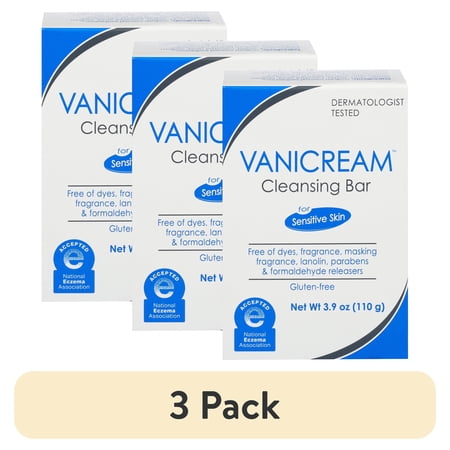 (3 pack) Vanicream Cleansing Bar for Sensitive Skin - 3.9 oz