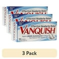 thumbnail image 1 of (3 pack) Vanquish Effective Headache Relief – Aspirin (NSAID), Acetaminophen, Caffeine, 100 Analgesic Coated Caplets, 1 of 9