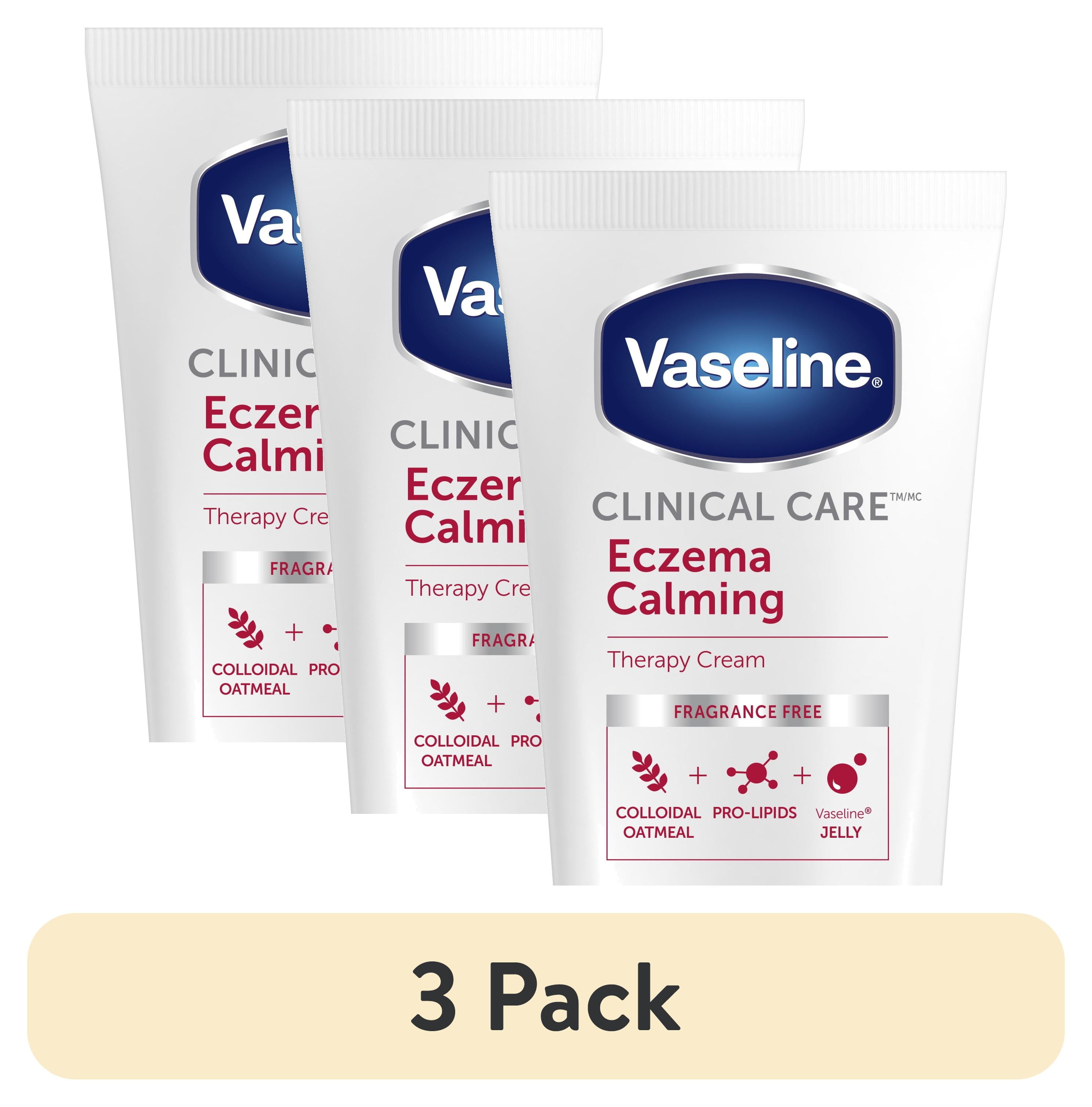 (3 pack) Vaseline Clinical Care Eczema Calming Body Cream, 6.8 oz