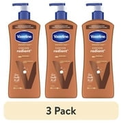 3 pack Vaseline Cocoa Radiant Body Lotion Cocoa for Dry Skin Cocoa Radiant Lotion Made with Ultra-Hydrating Lipids and Pure Cocoa Butter for a Long-Lasting, Radiant Glow, 20.3 Fl oz