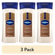 3 pack Vaseline Intensive Care Cocoa Radiant Body Gel Oil for Glowing Skin Made with 100% Pure Cocoa Butter + Replenishing Oils, 6.8 fl oz