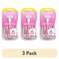 thumbnail image 1 of (3 pack) Venus Sensitive Women's 3 Blade Disposable Razor, 6 count, Pink, 1 of 9