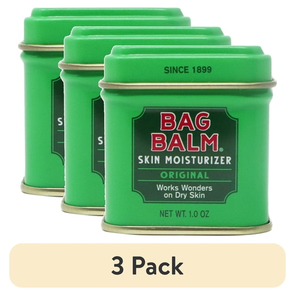 (3 pack) Vermont's Original Bag Balm Original Formula Skin Moistruizer 1oz Tin