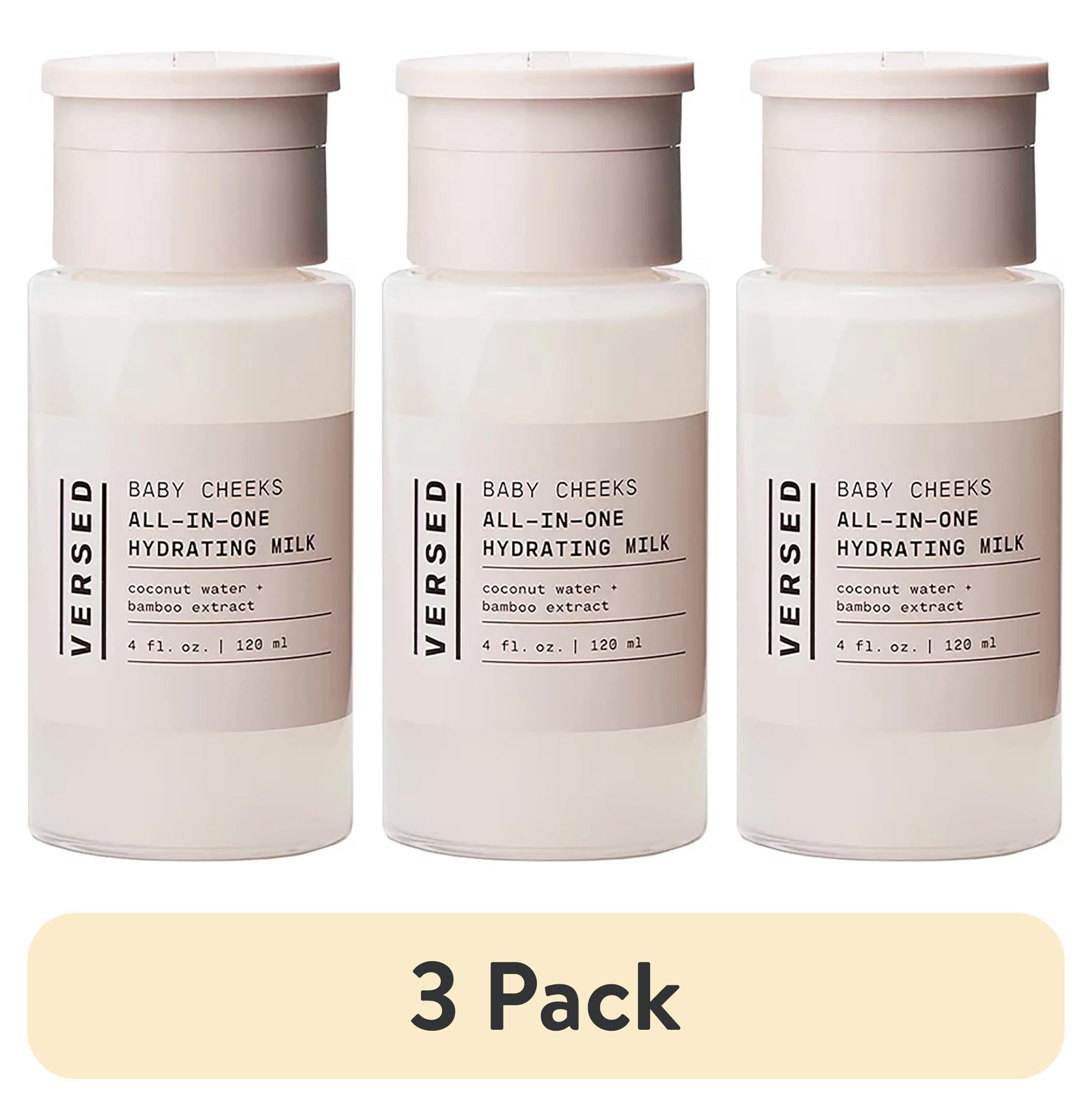 (3 pack) Versed Baby Cheeks Hydrating Milk Toner, Softening and Balancing, 4 fl oz