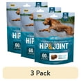 thumbnail image 1 of (3 pack) VetIQ Hip & Joint Supplement for Dogs, Chicken Flavored Soft Chews, 7.4 oz, 60 Count, 1 of 9