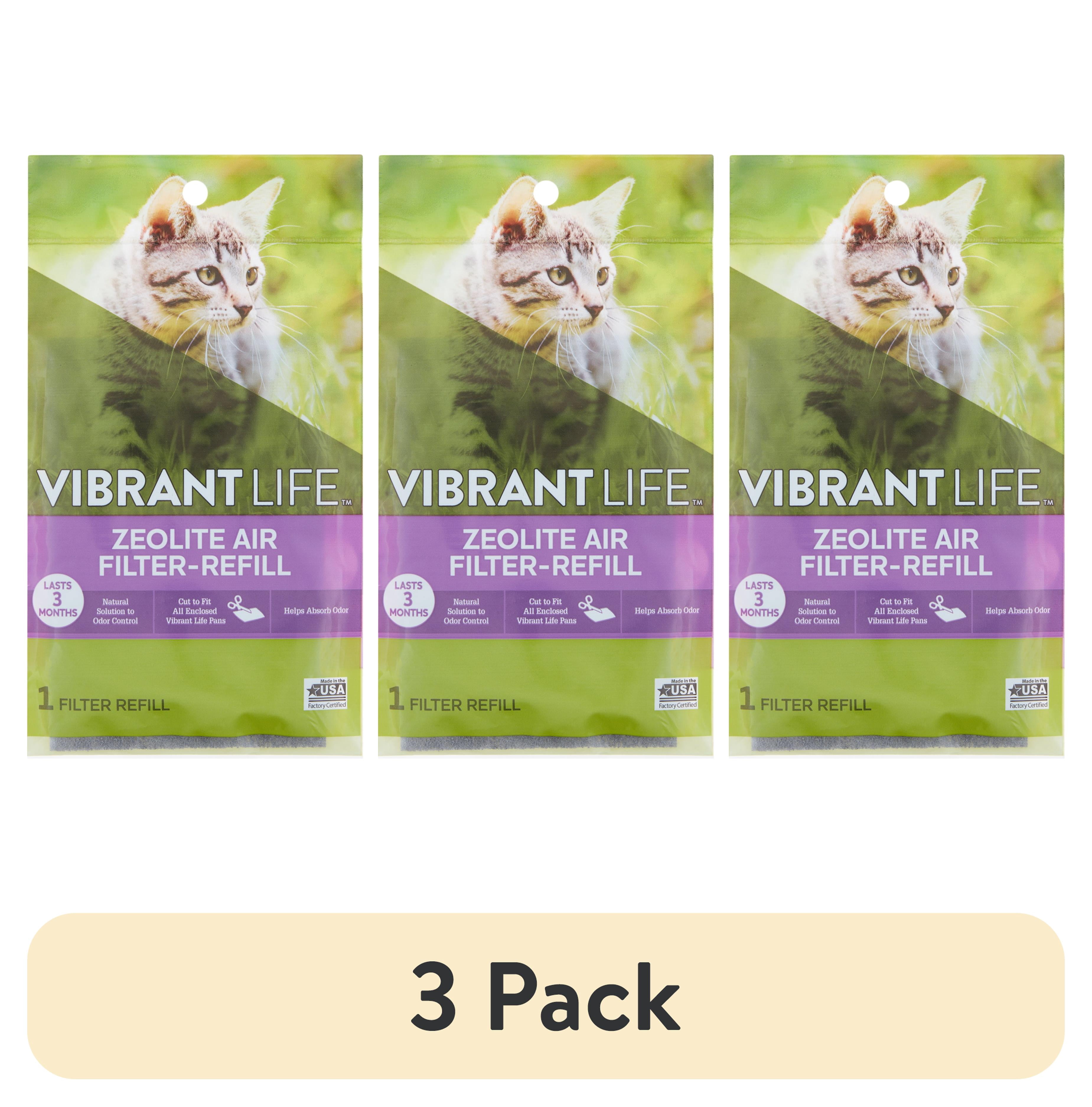 (3 pack) Vibrant Life Cat Litter Box Filter Replacement