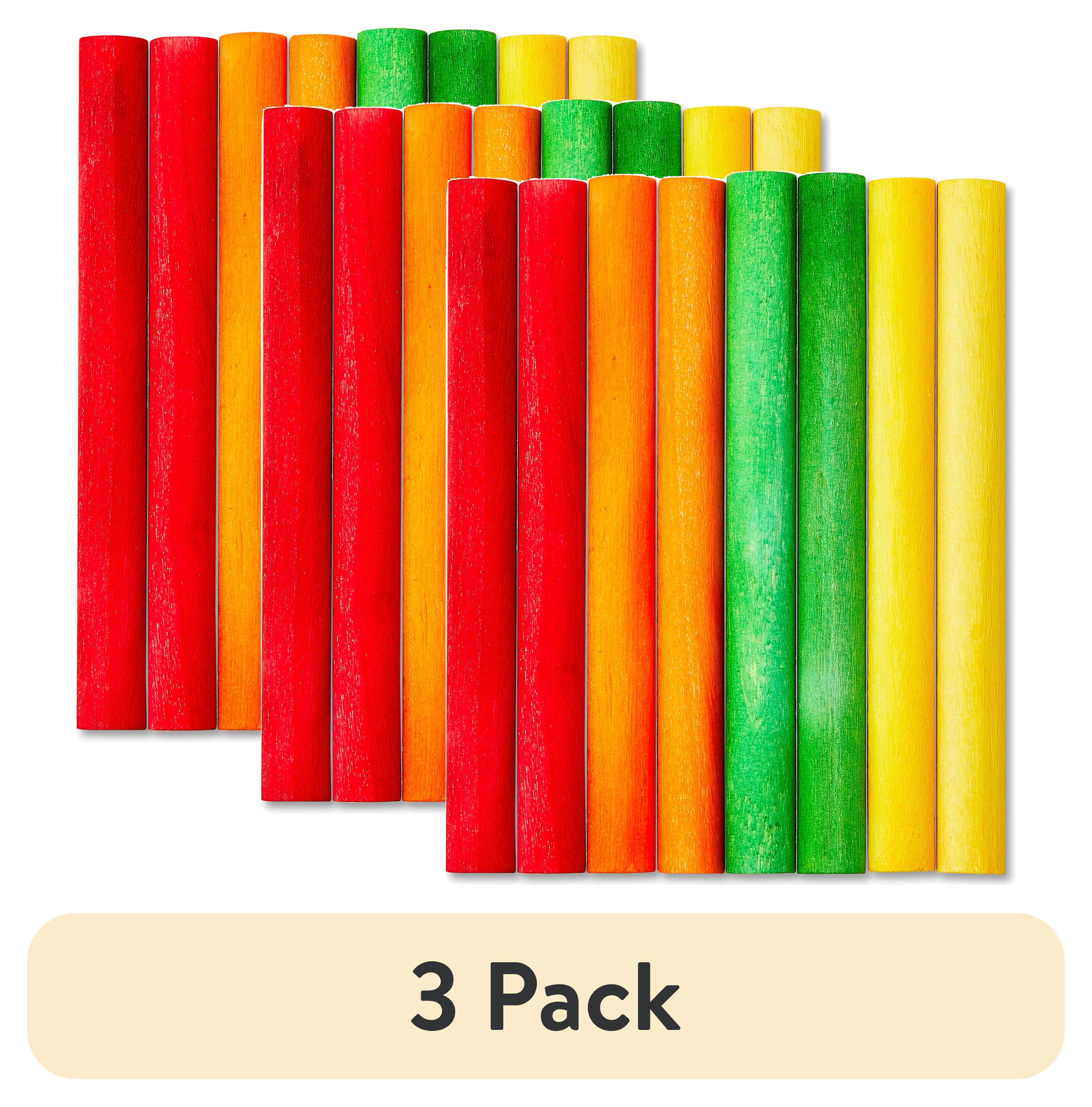 (3 pack) Vibrant Life Wood Chew Sticks for Small Animals, 4 in, 8 Count