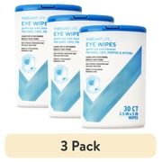 (3 pack) Vibrant Life Eye Wipes for Cats & Dogs, 30 Count Eye Cleanser, Tear Stain Remover.