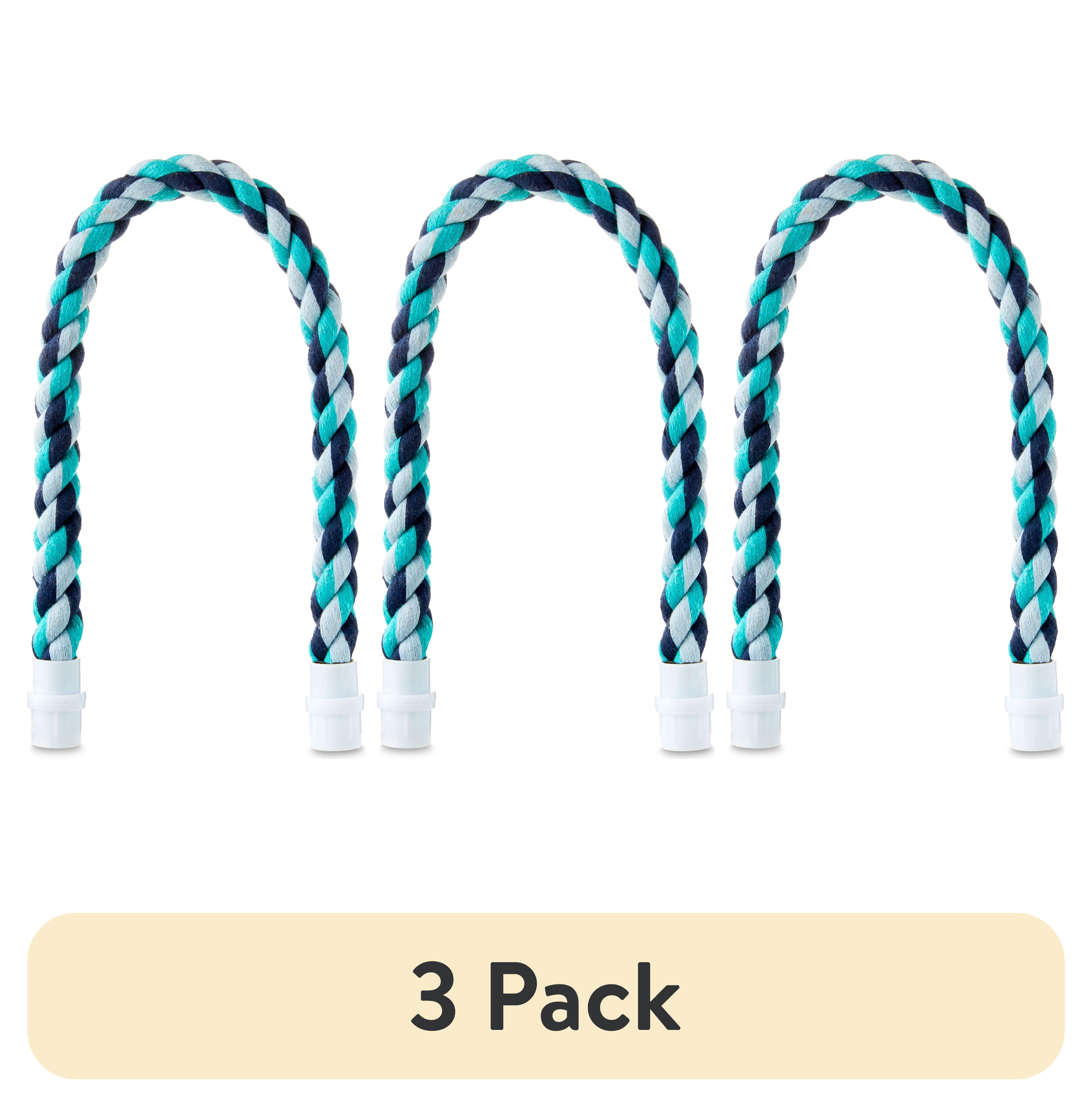 (3 pack) Vibrant Life Flexible Multi-Color Bird Rope Perch 21" Long