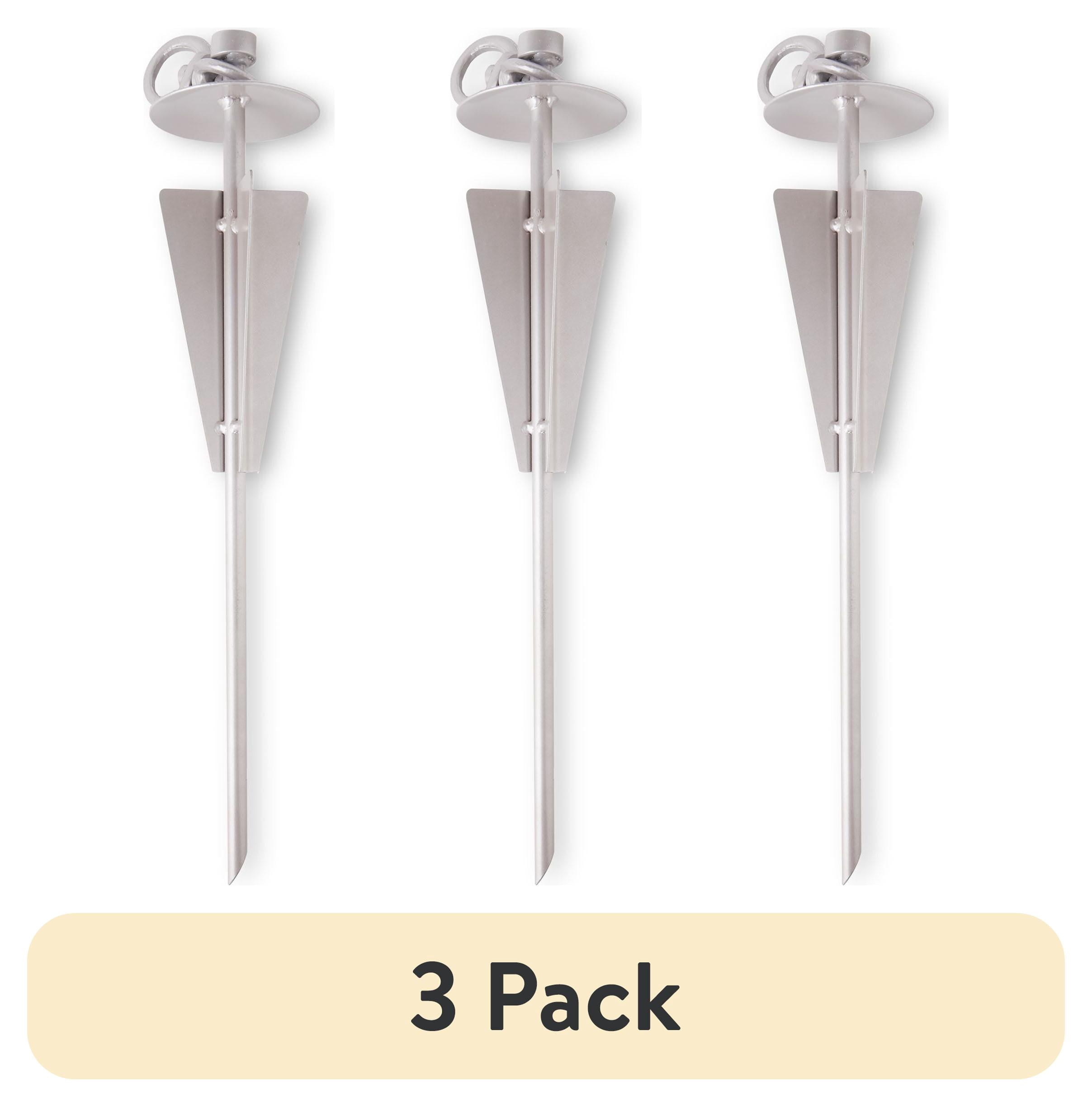(3 pack) Vibrant Life Heavy Duty Tie-Out Stake, XL, 18"