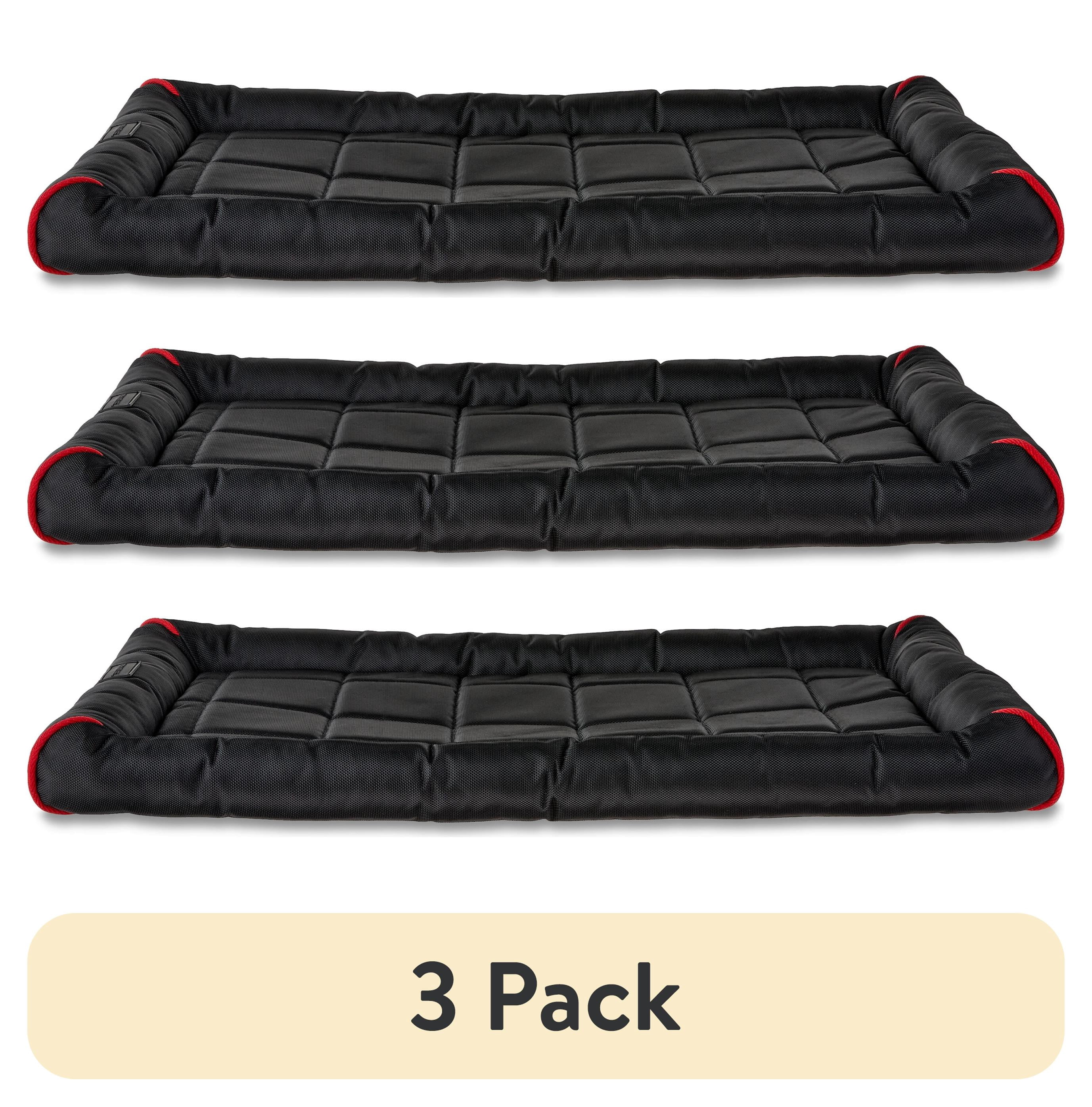 (3 pack) (3 pack) Vibrant Life Medium Durable and Water-Resistant Crate Mat, Black, 29" x 18"