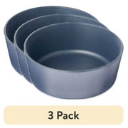 (3 pack) Vibrant Life Melamine Dog Bowl, Blue, Medium