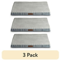 (3 pack) Vibrant Life Large Orthopedic Foam Dog Bed for Large Breeds, Large, 35" x 25", Grey