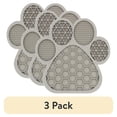 thumbnail image 1 of (3 pack) Vibrant Life Paw Shaped Silicone Dog Licking Mat in Blue, Green or Oatmeal, 1 of 16