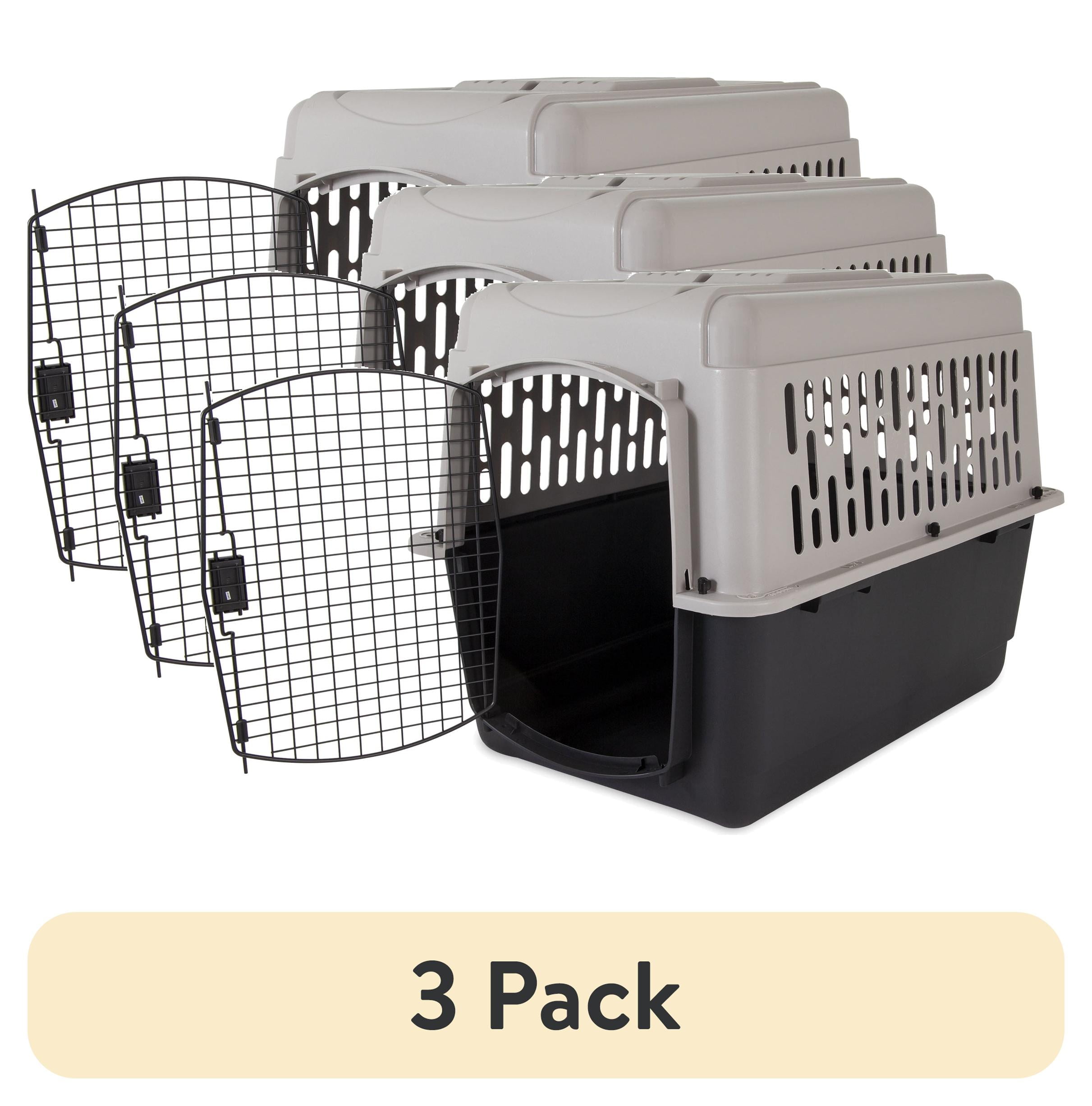 3 pack) Vibrant Life Pet Portable Kennel for Dogs, Hard-Sided