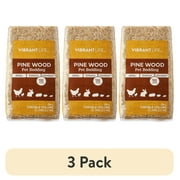 (3 pack) Vibrant Life Pine Wood Pet Bedding for Small Pets & Chickens, 24 L Bag