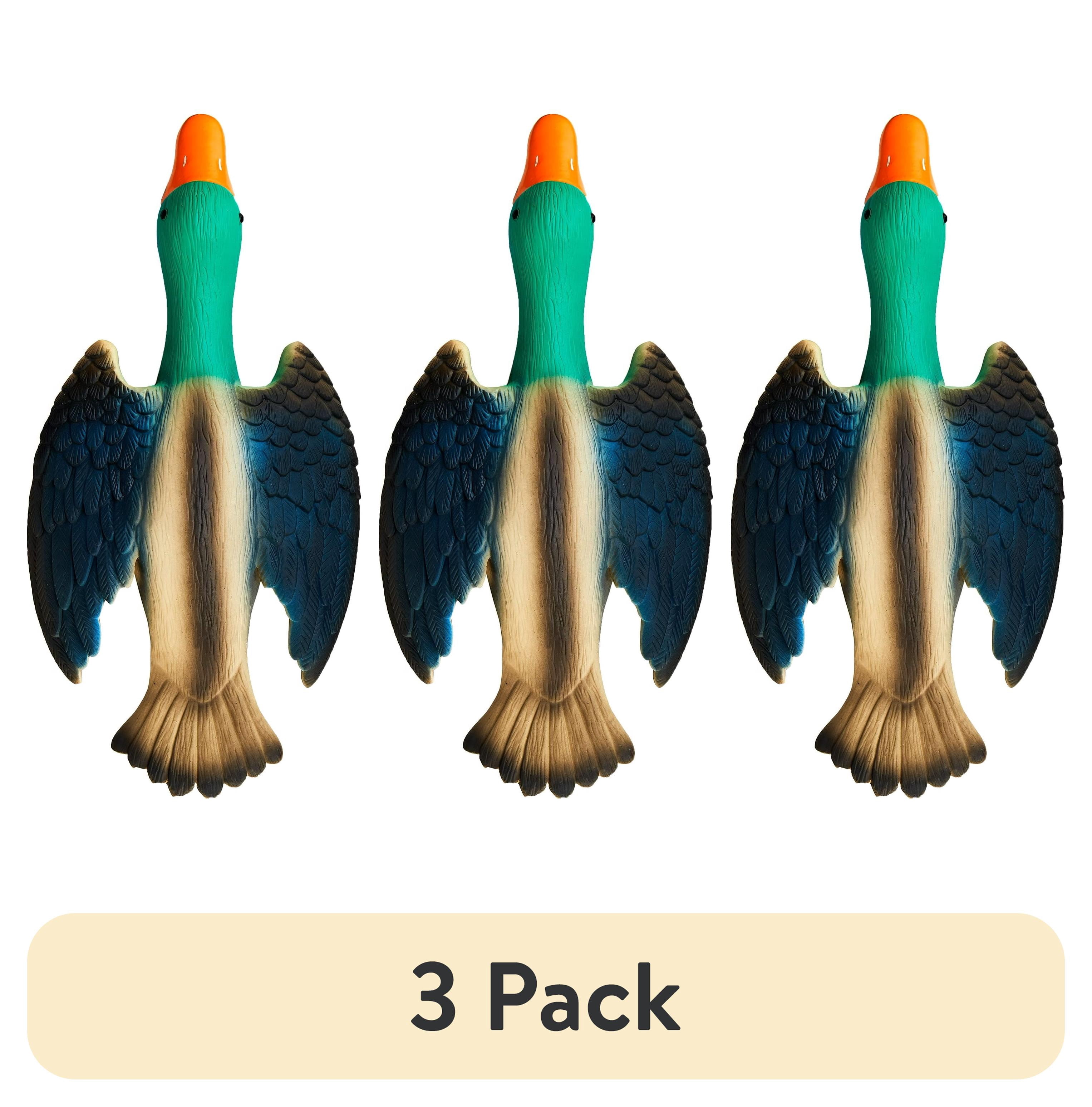 (3 pack) Vibrant Life Playful Buddy Latex Duck Dog Toy, Chew Level 3