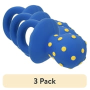 (3 pack) Vibrant Life Playful Buddy Pacifier Dog Toy, Latex with Plush Filling, Chew Level 1