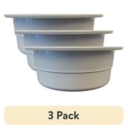 (3 pack) Vibrant Life Small Crock Dog Bowl, Gray