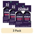 thumbnail interactive-video image 1 of (3 pack) ZzzQuil Liquid, Pain Reliever, Sleep Aid, Acetaminophen 1000mg, Diphenhydramine 50mg HCI, Midnight Berry Flavored, 2 Pack, 24 FL OZ, 1 of 12