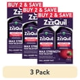 thumbnail image 1 of (3 pack) ZzzQuil Liquid Pain Reliever, Sleep Aid, Black Cherry Flavored, 2 Pack, 24 fl oz, 1 of 11