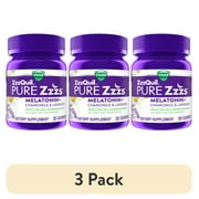 (3 pack) Vicks ZzzQuil Pure Zzzs Sleep Aid Melatonin Gummies, Melatonin 1mg for Sleep Support, 30 Count