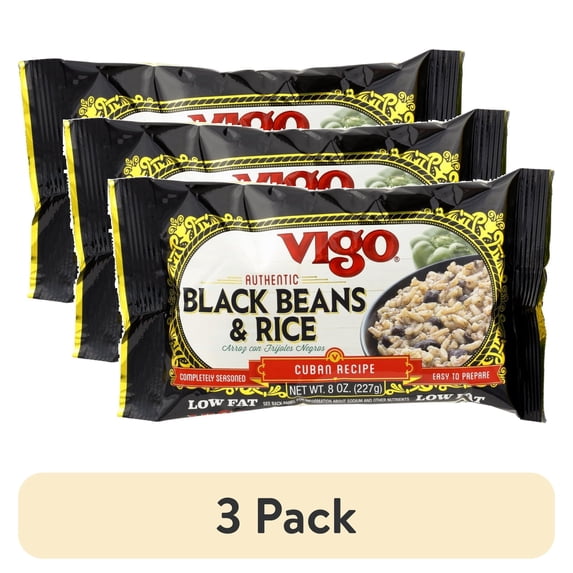 (3 pack) Vigo Black Bean And Rice, 8 Oz.