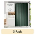 thumbnail image 1 of (3 pack) Virtu Waffle Fabric Shower Curtains, 72" X 72" Waterproof Bathroom Shower Curtain Hunter Green, 1 of 7