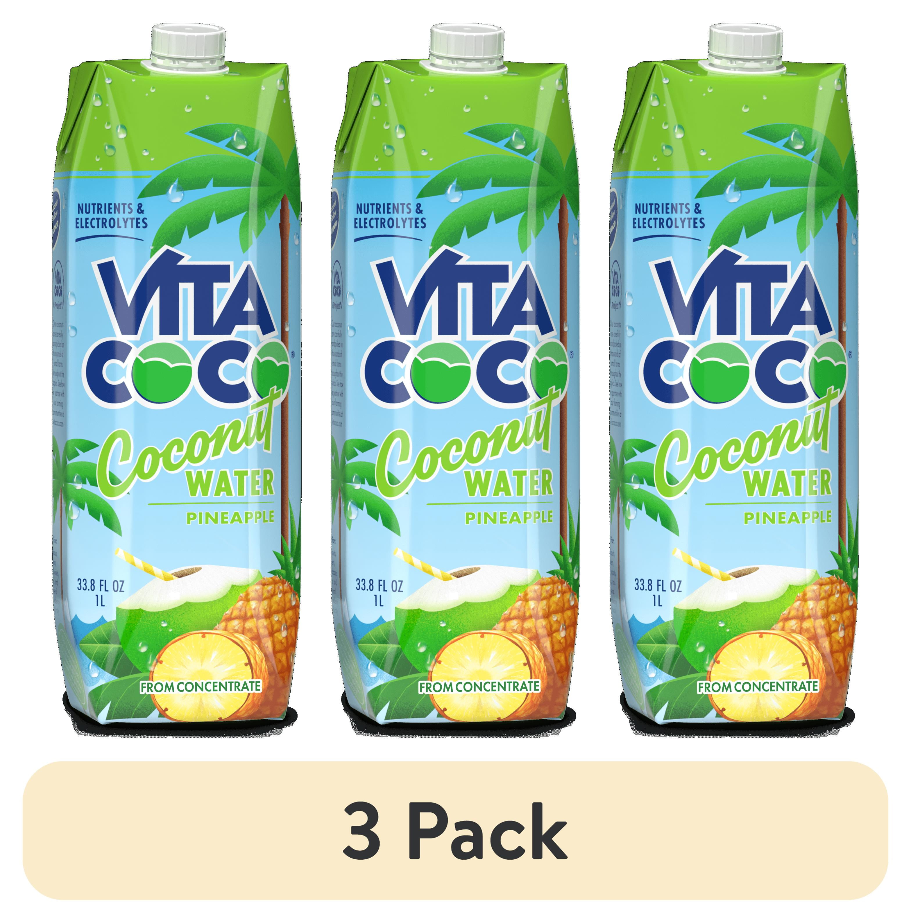 3 pack) Vita Coco Coconut Water, Nutrients & Electrolytes Rich