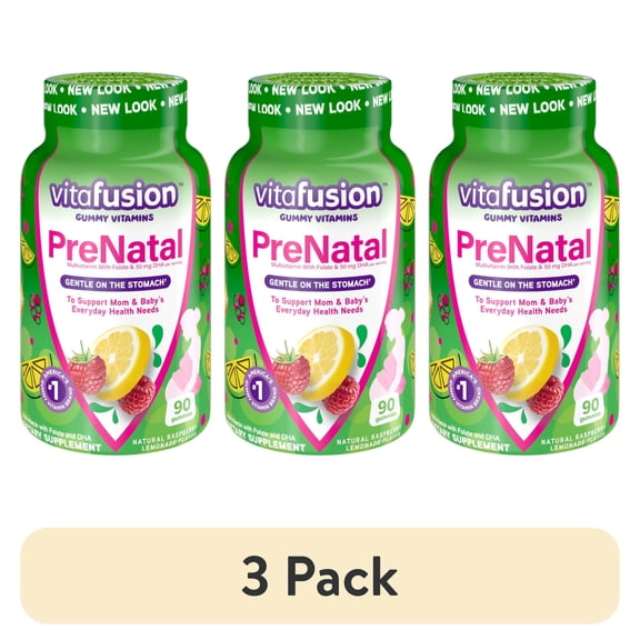 (3 pack) Vitafusion PreNatal Multivitamin Adult Gummies - 90 Count Each