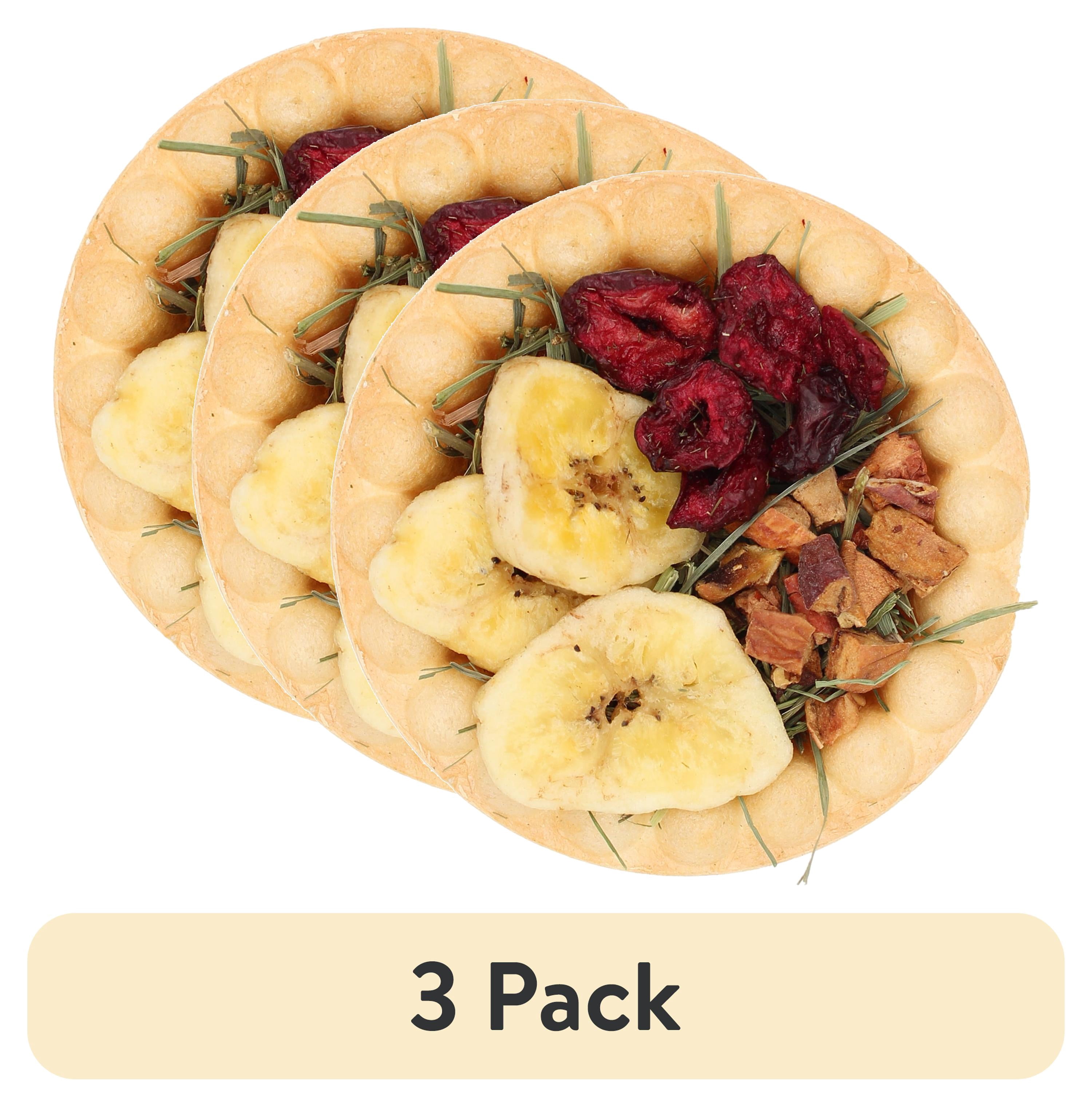 (3 pack) Vitakraft Fruity Pie Treat - Crunchy Baked Snack for Rabbits, Guinea Pigs, Hamsters - 1 Piece