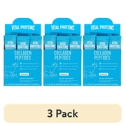 (3 pack) Vital Proteins Collagen Peptides Powder Stick Packs for Joints, Hair, Skin and Nails, Unflavored, 8 Count