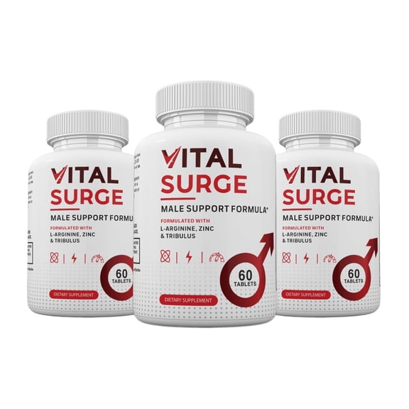 (3 pack) Vital Surge Pills, Vital Surge Male Supplement Advanced Formula, 180 Count