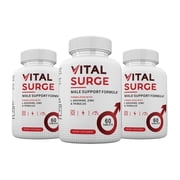 3 pack Vital Surge Pills, Vital Surge Male Supplement Advanced Formula, 180 Count