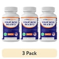 thumbnail interactive-video image 1 of (3 pack) Vitamatic Folic Acid B12 B6 - Heart Health, Energy & Red Blood Cell Support - 180 Fast Dissolve Tablets, 1 of 12