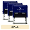 thumbnail image 1 of (3 pack) Vivid Stamp Basic PAID Self Inking Rubber Stamp (Blue Ink) - Large, 1 of 2