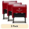 thumbnail image 1 of (3 pack) Vivid Stamp Emailed By Date Self-Inking Rubber Stamp (Red Ink) - Medium | Efficient Office Tool for Date Verification and Communication, 1 of 2