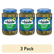 (3 pack) Vlasic Zesty Dill Pickle Spears, Keto Friendly, 24 fl. oz.