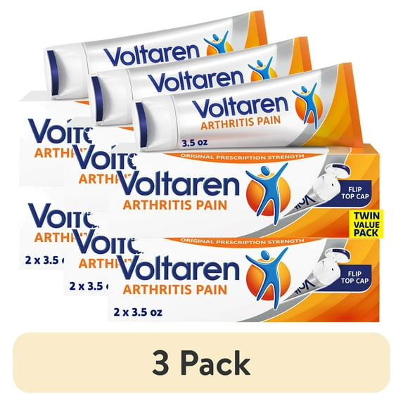 (3 pack) Voltaren Arthritis Pain Gel – Diclofenac Sodium Topical Gel, 1 percent (Nsaid) – 100 G x 2