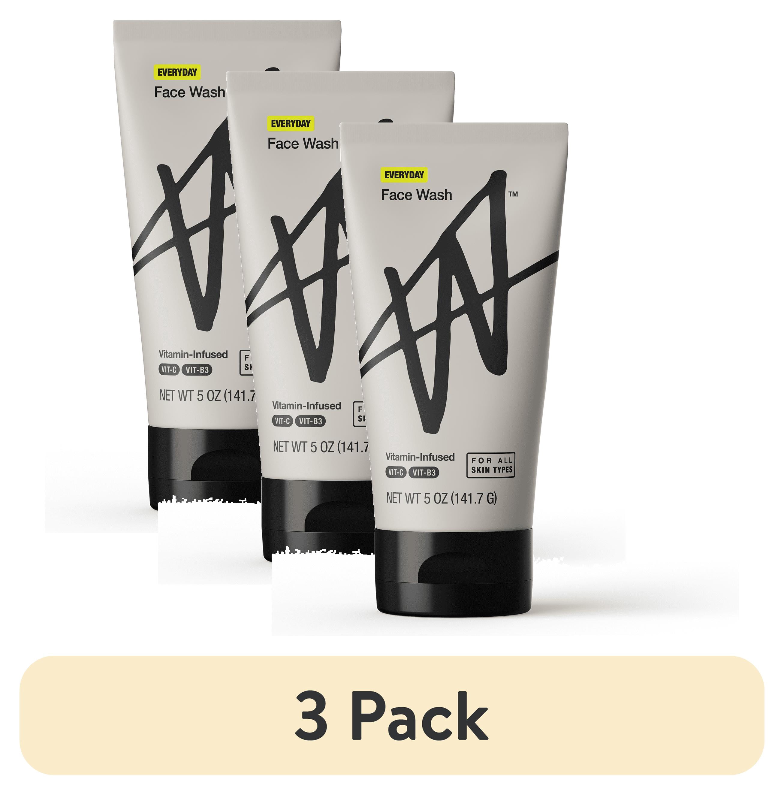 (3 pack) W By Jake Paul Everyday Face Wash - Exfoliating - For All Skin Types - 5 fl oz