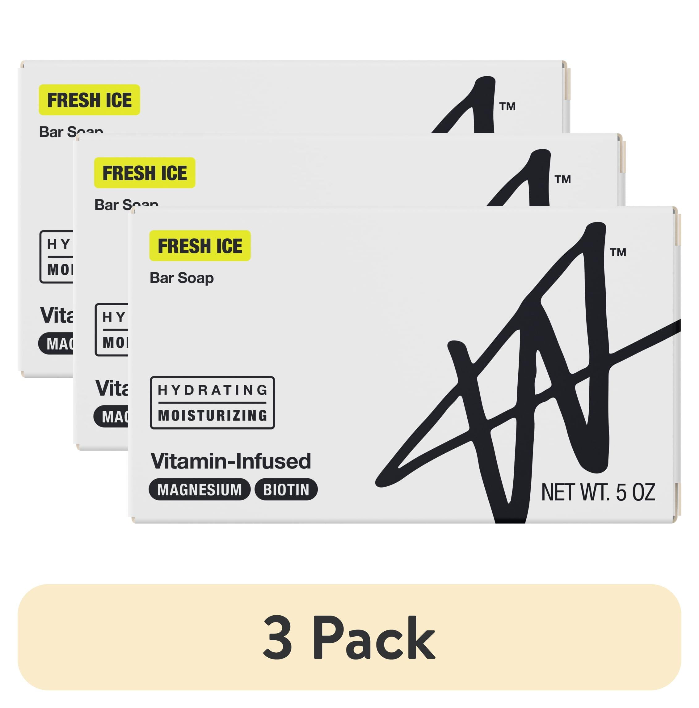 (3 pack) W By Jake Paul Soap Bar - Hydrating - Moisturizing - Fresh Ice - 5 oz