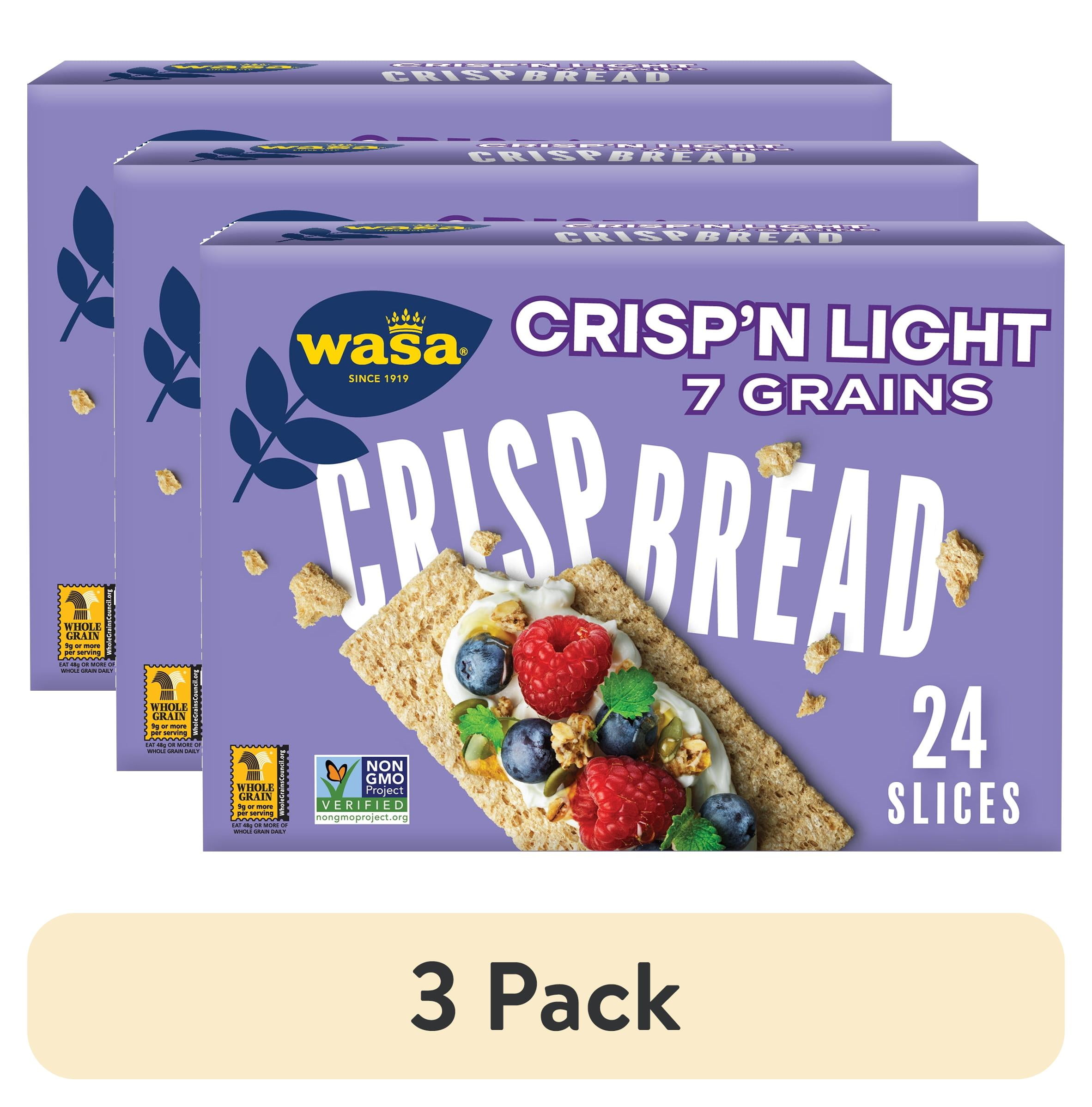 Wasa Crispbread Crisp 'n Light 7 Grain Crackerbread (10 Pack) - 4.9 Oz. Each