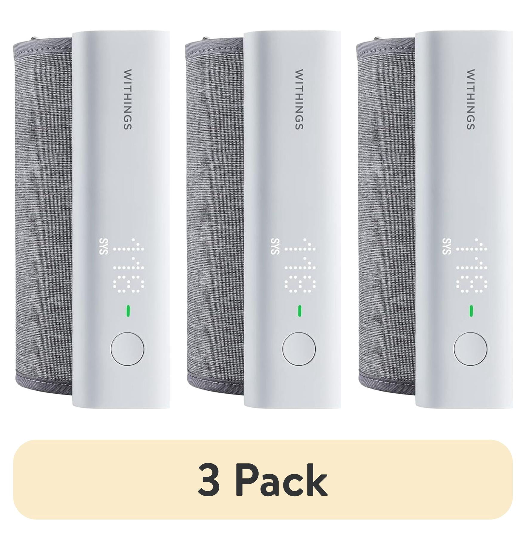 (3 pack) WITHINGS BPM Connect - Smart Arm Blood Pressure Monitor, clinically validated, blood pressure, arm measure, Wi-Fi & Bluetooth sync