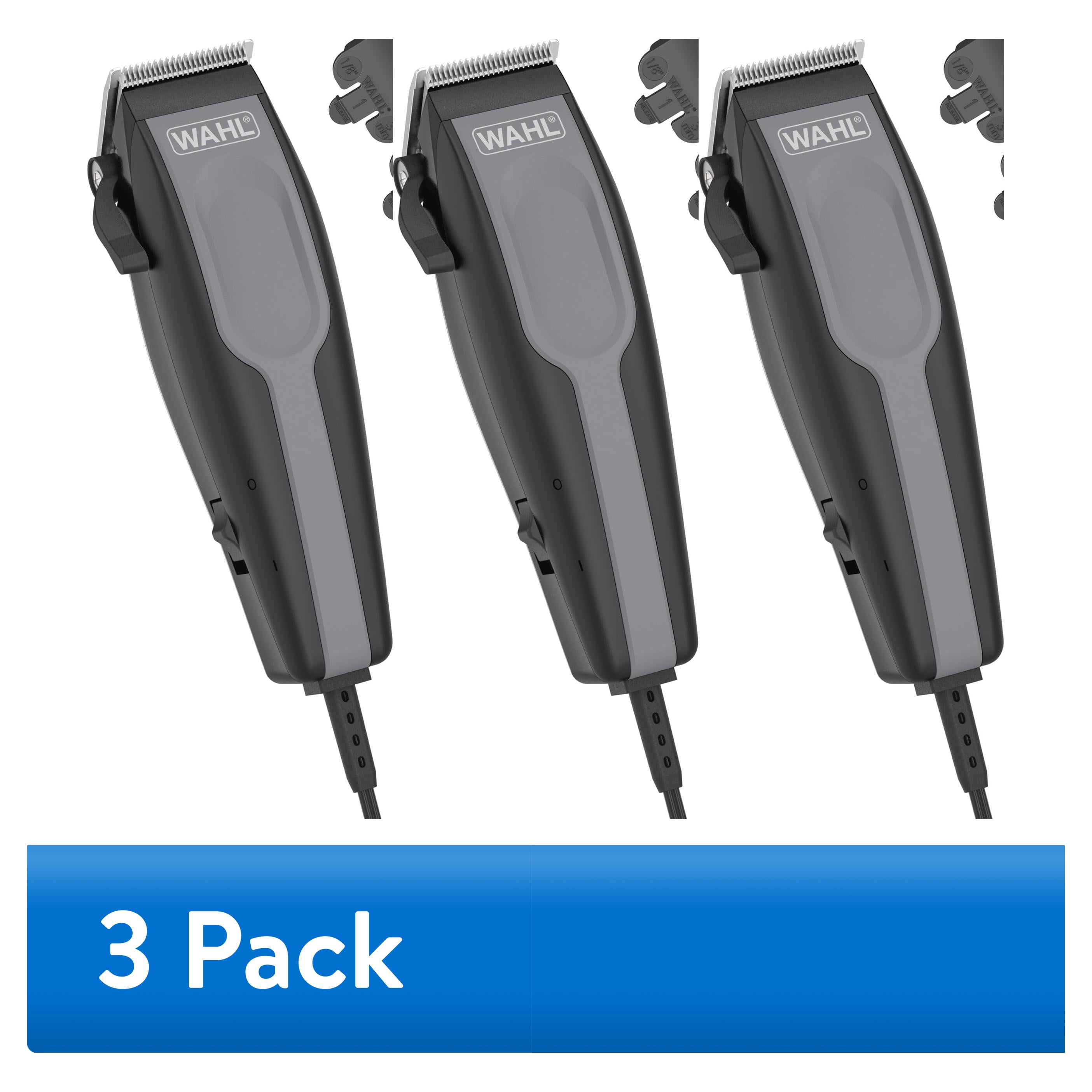 (3 pack) Wahl Sure Cut Hair Clipper Kit, Corded for Men and Women 79449-1001
