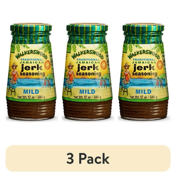 (3 pack) Walkerswood Mix & Blenda Green Seasoning, 10 oz