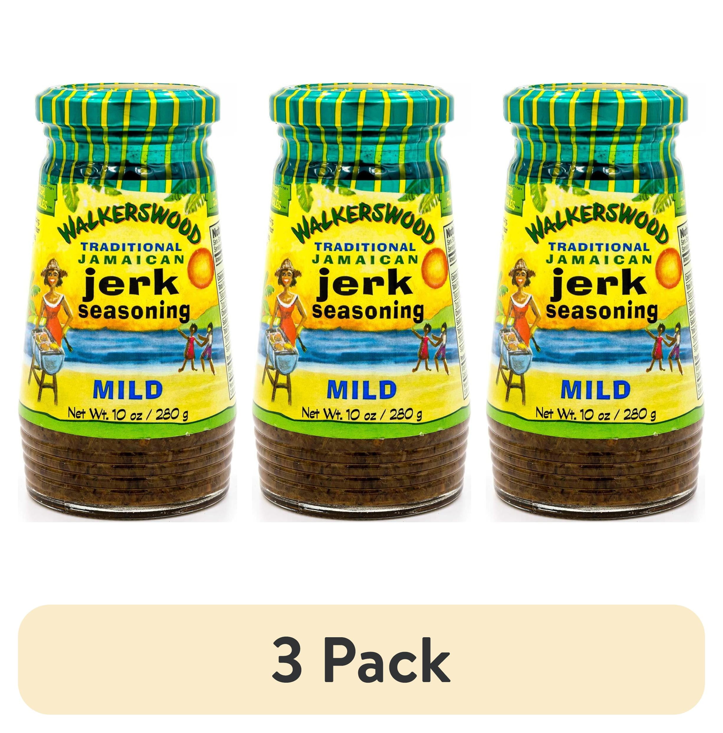 3 pack) Walkerswood Traditional Jamaican Mild Jerk Seasoning, 10