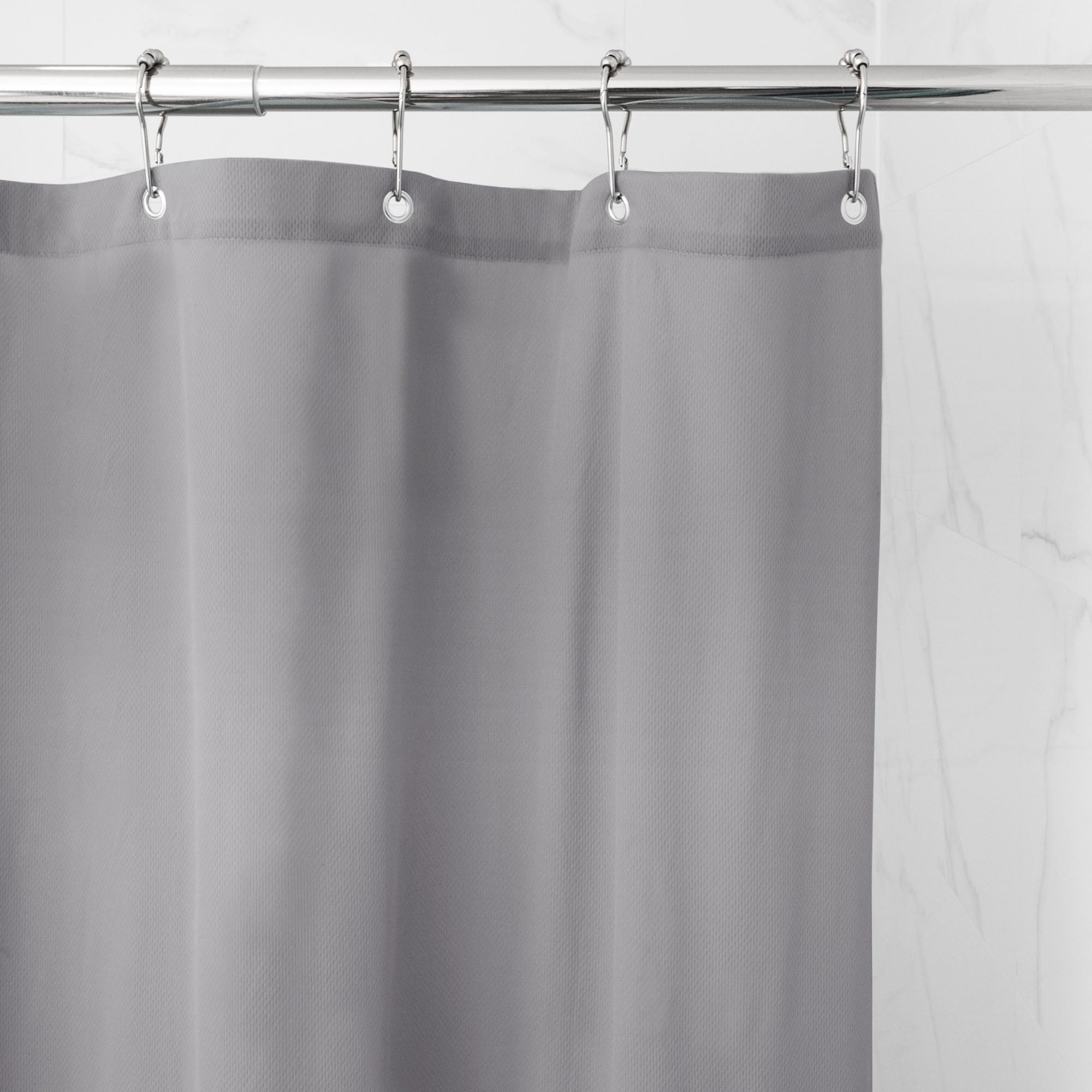 (3 pack) Waterproof Ultimate Shield Gray Fabric Shower Curtain Liner ...