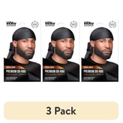 (3 pack) WavEnforcer Premium Do-Rag Black